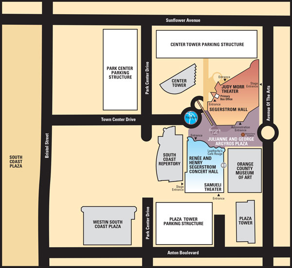 Parking and directions Segerstrom Center for the Arts